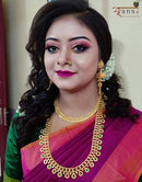 Drop U Minekari Necklace With Matching Studs - BRISHNI