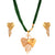 Dual Leaves Pendant Set - BRISHNI