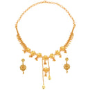 Fancy Floral Small Necklace Set - BRISHNI
