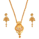 Filigree Floral Chain Necklace Set - BRISHNI