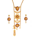 Floral Minakari Tie Necklace Set - BRISHNI