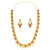 Floral Minakari U Necklace Set - BRISHNI
