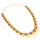 Floral Minakari U Necklace Set - BRISHNI