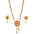 Floral Pasha Slick Sitahar Set featuring gold plated necklace and earrings, showcasing Bengali traditional design.