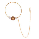 Flower Beaded Nose Ring - BRISHNI