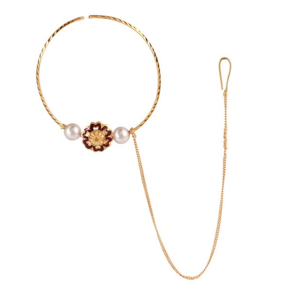Gold big nose ring design discount