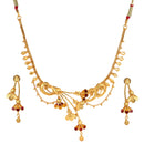 Flower Bouquet Necklace Set - BRISHNI