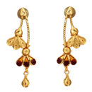 Flower Bouquet Pendant With Matching Earrings - BRISHNI