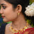 Flower Drop Minekari Necklace Set - BRISHNI