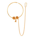Flower Duo Golden Drop Nosering - BRISHNI