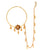 Flower Mina Ball Chain Nose Ring (Nath) - BRISHNI