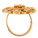 Flower Minakari Ring - BRISHNI
