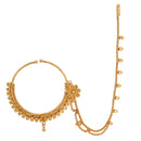 Flower Motif Traditional Nose Ring (Nath) - BRISHNI