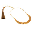 Flower Sequence Chatai Necklace Set - BRISHNI