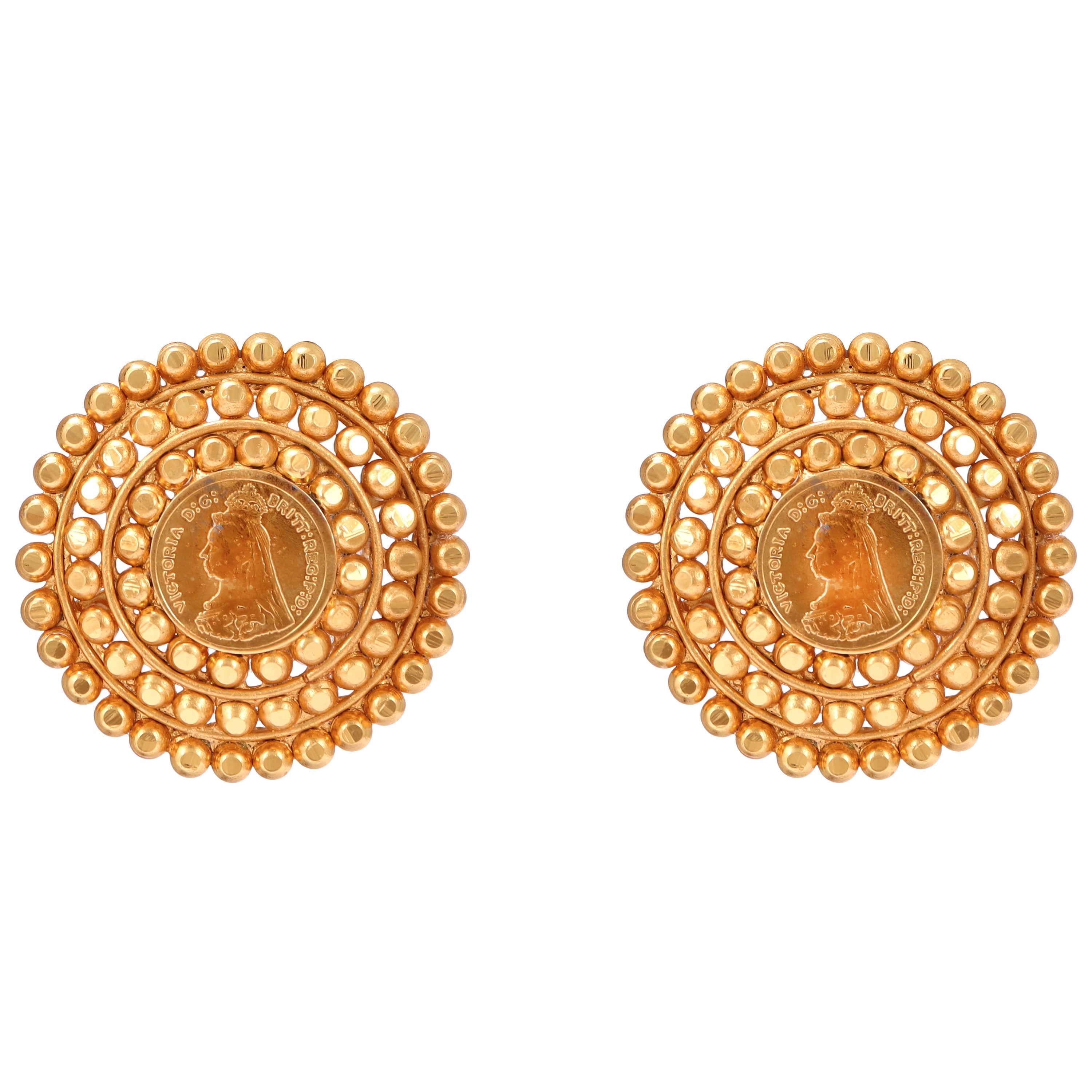 Gold pasha earrings design deals