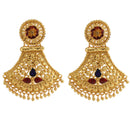 Gold Drop Minakari Earrings - BRISHNI
