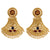Gold Drop Minakari Earrings - BRISHNI