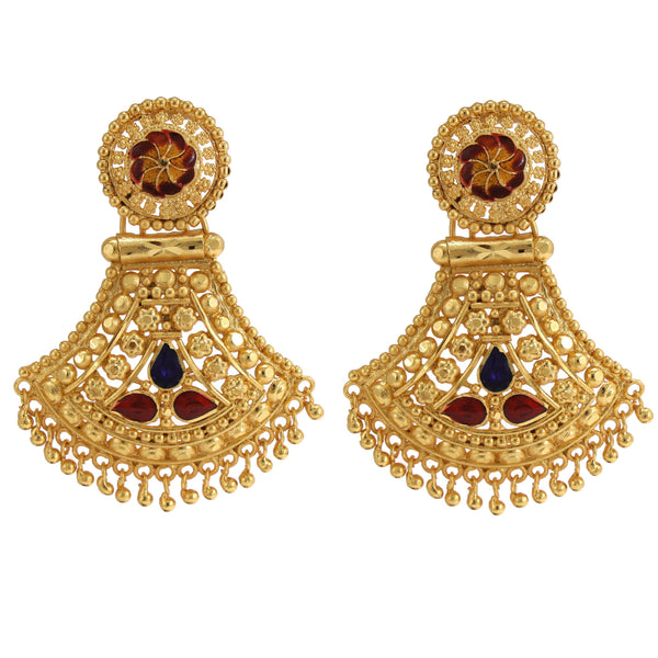 Gold karimani earrings deals