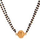 Golden Ball Double Chain Mangalsutra - BRISHNI