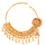 Golden Drop Heavy Bridal Nose Ring ( Nath ) - BRISHNI