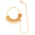 Golden Drop Heavy Bridal Nose Ring ( Nath ) - BRISHNI