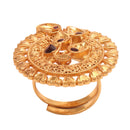 Golden Money Plant Kanthi With Matching Earrings - BRISHNI