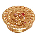 Golden Money Plant Ring - BRISHNI