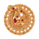 Golden Money Plant Ring - BRISHNI