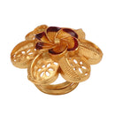 Growing Mina Flower Ring - BRISHNI