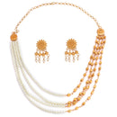 Half Beaded Ball Lahara Necklace Set - BRISHNI