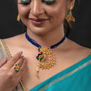Hangsomukhi Mayur Pendant With Matching Earrings - BRISHNI
