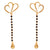 Heart Shaped Mangalsutra With Matching Earrings - BRISHNI