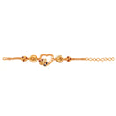 Heart Shaped Mina And Beads Wristlet - BRISHNI