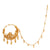 Heavy Golden (small) Bridal Nose Ring (Nath) - BRISHNI