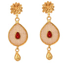 Jali Work Mina Drop Necklace Set - BRISHNI