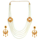 Kanbala Designed Beaded Lahara Necklace Set - BRISHNI