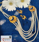 Kanbala Designed Beaded Lahara Necklace Set - BRISHNI