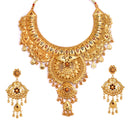 Karigari Jaroa Heavy Bridal Necklace Set - BRISHNI