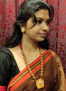 Kulo Durga Pendant With Rudraksha Tassel Set - BRISHNI