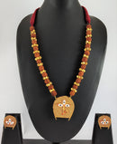 Kulo Durga Pendant With Rudraksha Tassel Set - BRISHNI