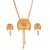 Kulo Ganesh Tie Chain With Matching Earrings - BRISHNI