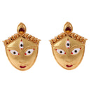 Maa Dugga Locket With Matching Earrings - BRISHNI