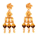 Maroon Mina Wide Chatai Necklace Set - BRISHNI