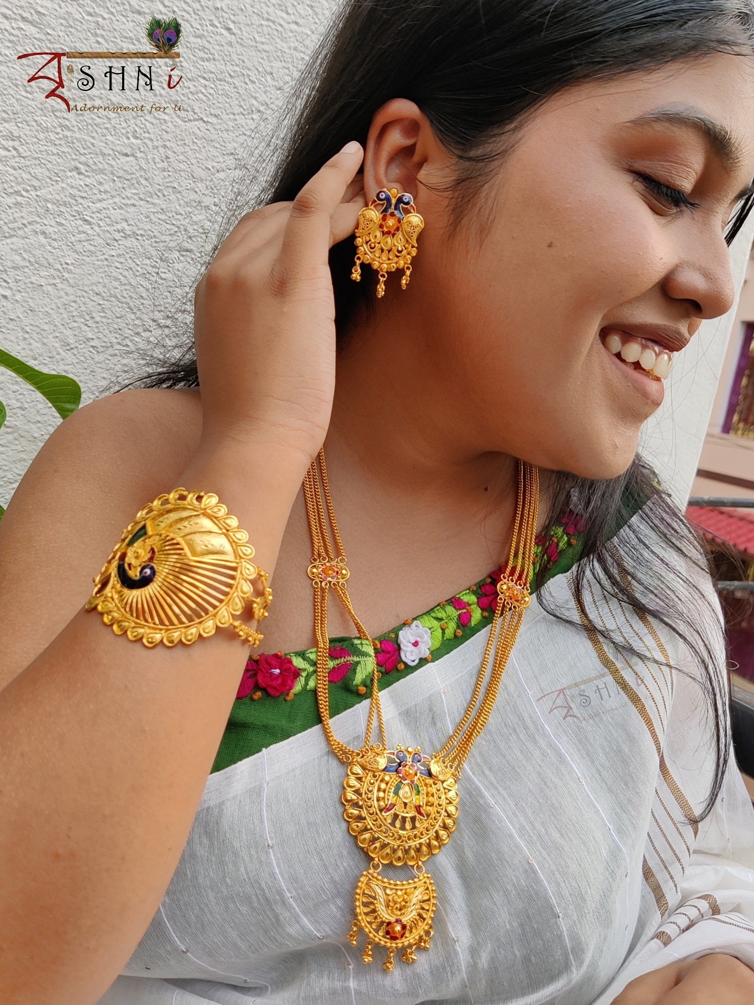 Gold plated sita har best sale set