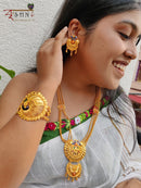Mayur Chain Sitahar Set With Finger Ring - BRISHNI