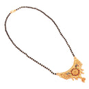 Mayur Meena Single Chain Mangalsutra With Matching Earrings - BRISHNI