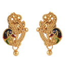 Mayur Meena Single Chain Mangalsutra With Matching Earrings - BRISHNI