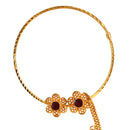 Mina Flowers Droplet Chain Nose Ring (Nath) - BRISHNI