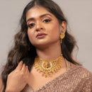 Mina Mayura Broad Collar Choker Set - BRISHNI