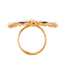 Minakari Butterfly Finger Ring - BRISHNI